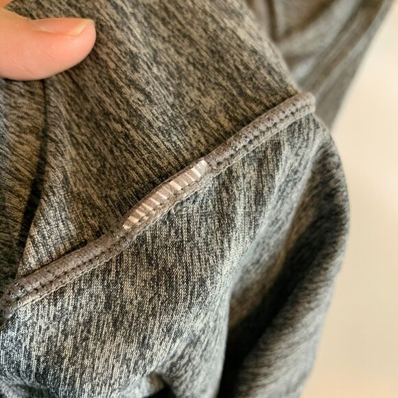 Fabletics Tank Top Women S Small Heather Grey Cutout Twist Back Sleeveless Shirt - Picture 10 of 12